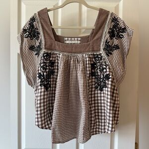 We The Free embroidered top